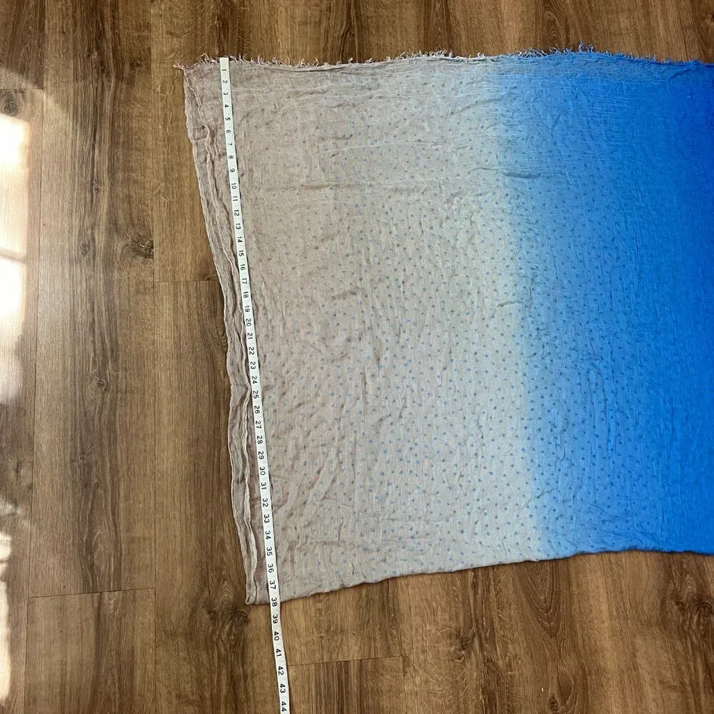 Pretty Persuasions Blue Ombre Swiss Dot Scarf Shawl